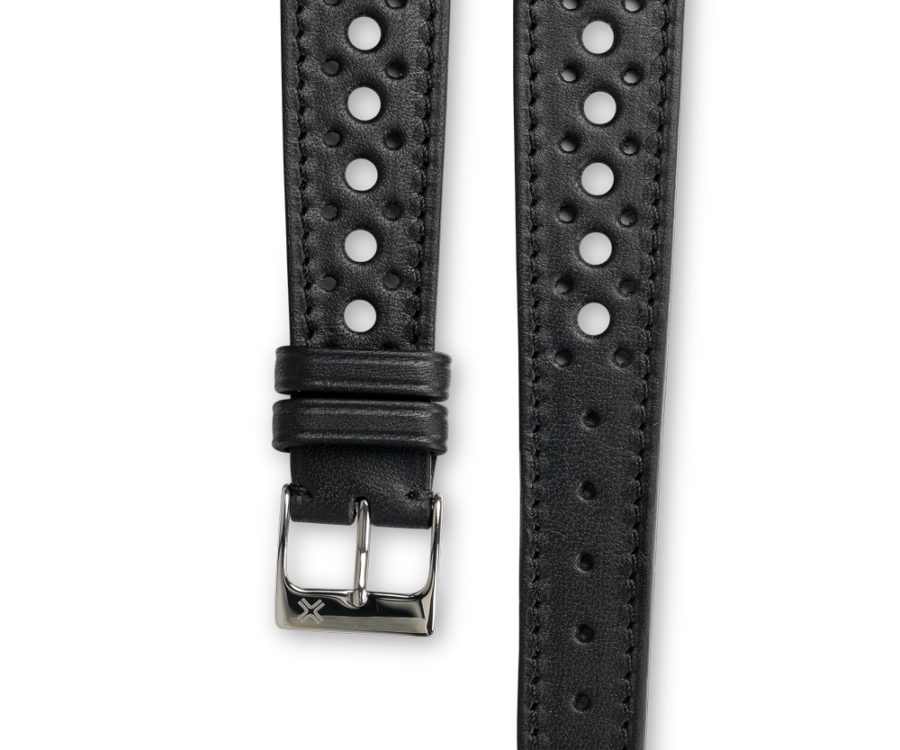 Leather watch strap | RALLY NAVY BLUE (tone-on-tone)