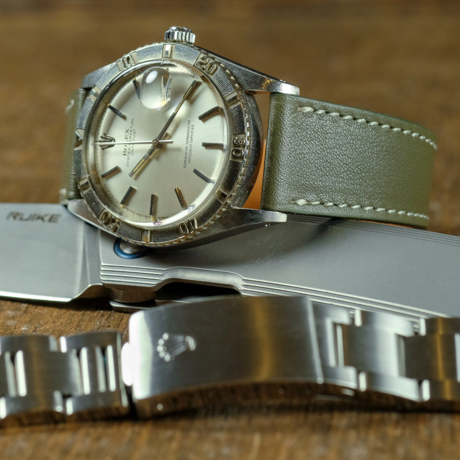 CLASSIC SMOOTH KHAKI GREEN (cream stitching) - Image 2