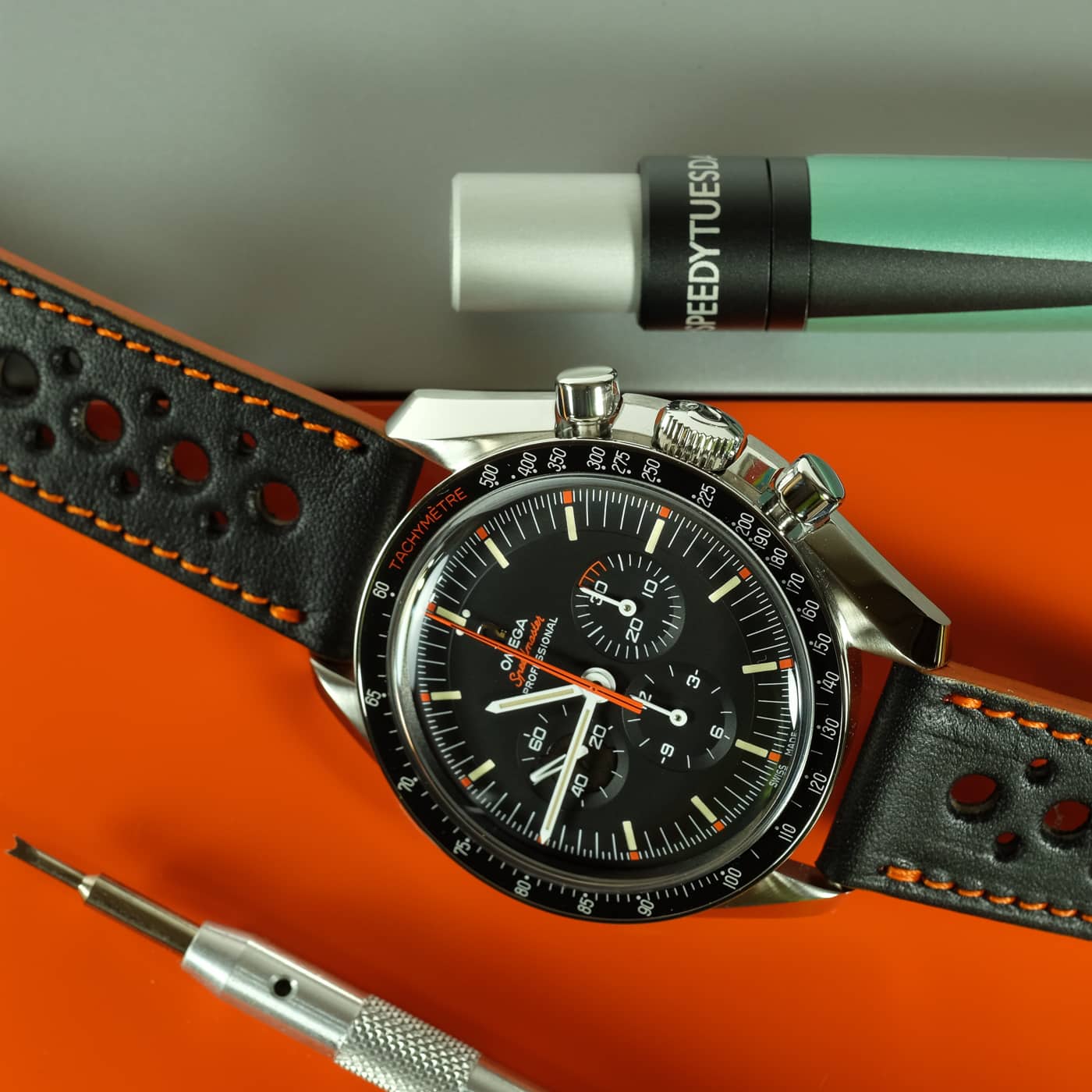 Leather watch strap | RALLY ULTRAMAN